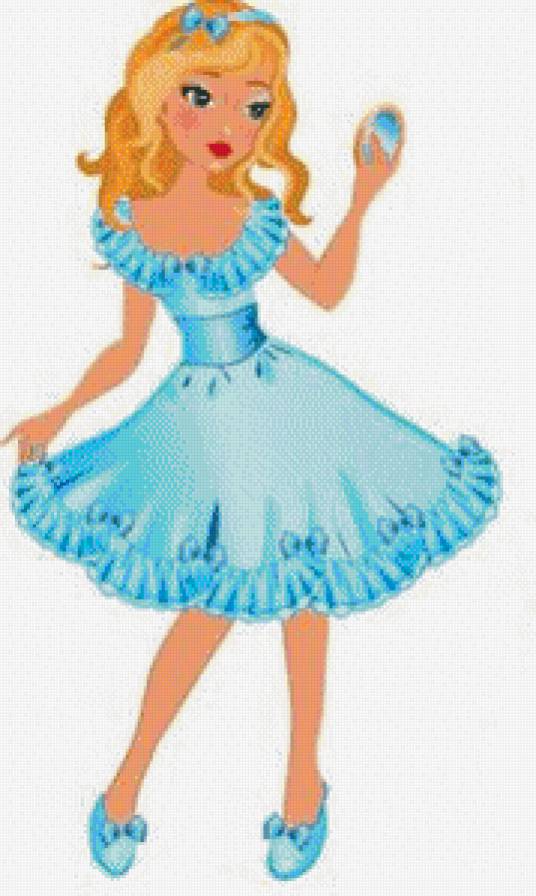 голубая девочка - предпросмотр