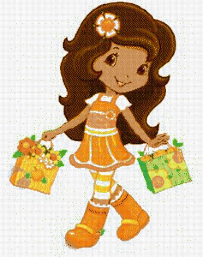 девочка за пакупками - предпросмотр