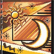 Оригинал схемы вышивки «Солнце и луна» (№578935)