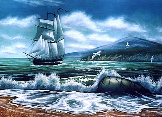 Белеет парус одинокий... - оригинал