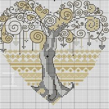 Оригинал схемы вышивки «Дерево счастья» (№579267)