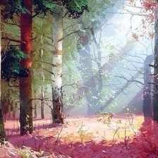 Схема вышивки «Лесная поляна. Виктор Быков»