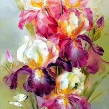 Схема вышивки «ирис»