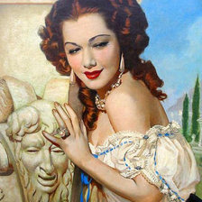 Схема вышивки «искусительница»