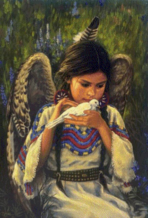 Девочка индианка - предпросмотр