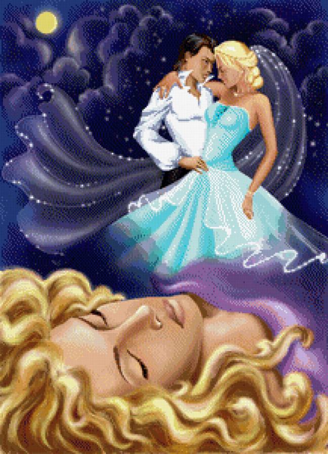 Дивный сон - девушка, любовь, парень, пара - предпросмотр