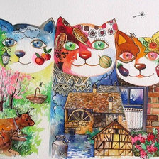 Схема вышивки «Трио»