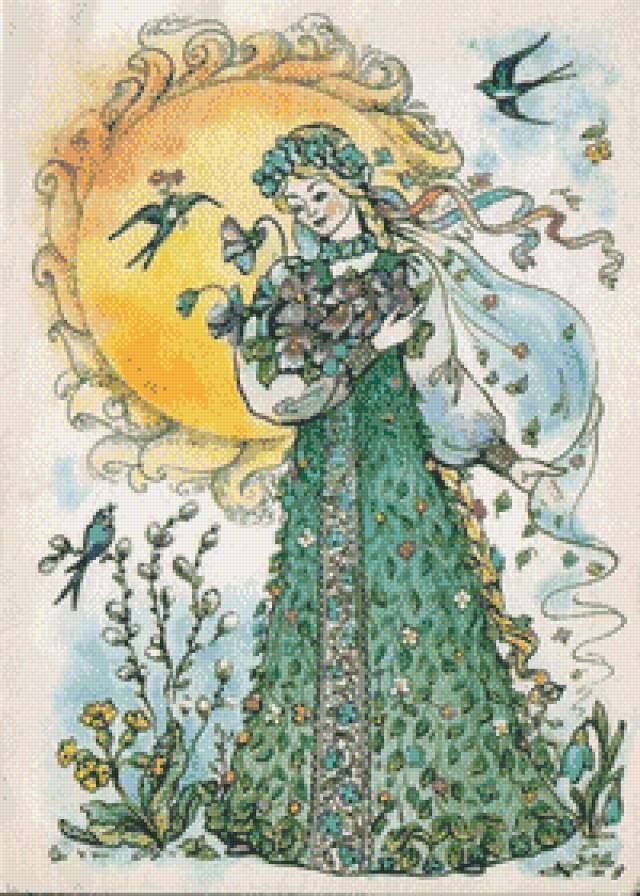 Девушка-весна - предпросмотр