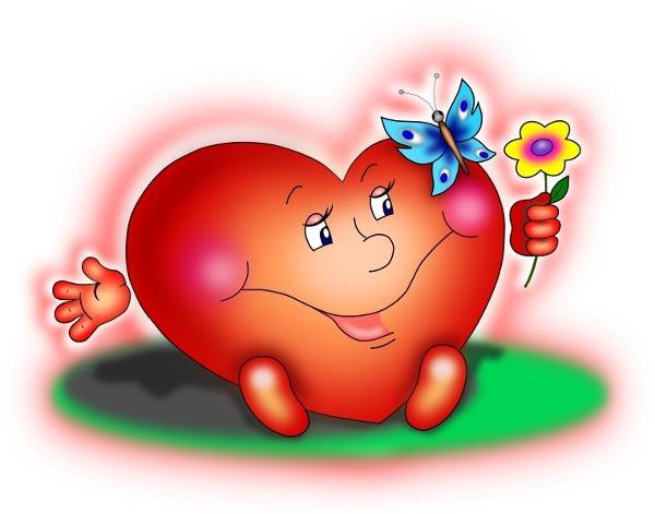 Валентинка 10 - сердце - оригинал