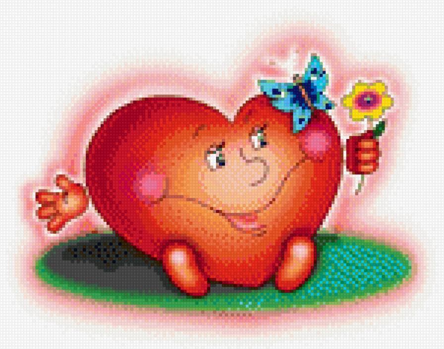 Валентинка 10 - сердце - предпросмотр