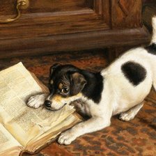 Схема вышивки «Щенок.»