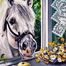 Схема вышивки «лошадь»
