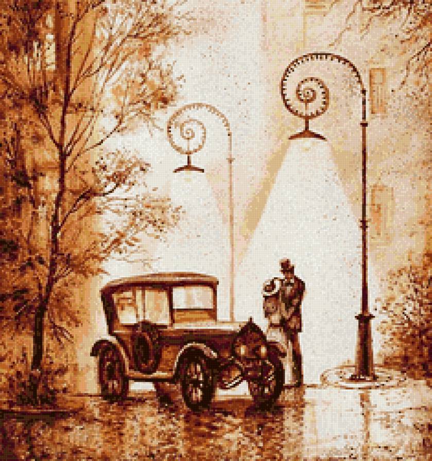 Свидание - свидание, фонарь, встреча, автомобиль - предпросмотр