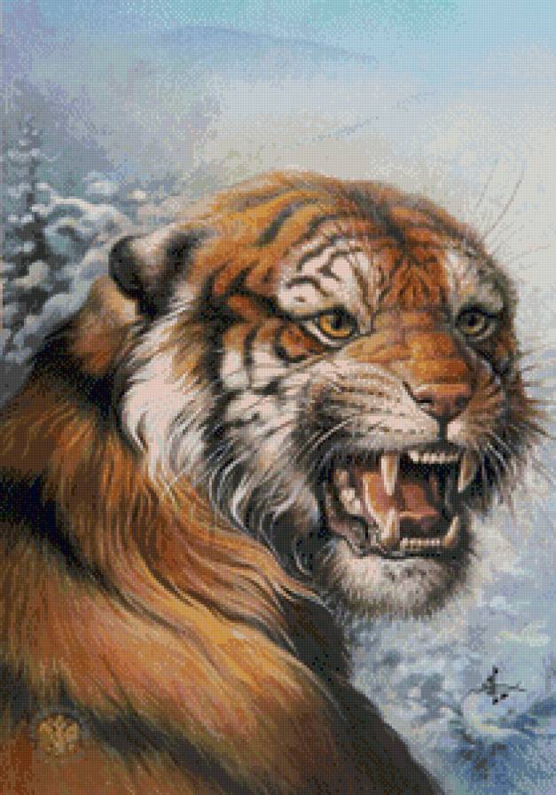 тигр - картина - предпросмотр