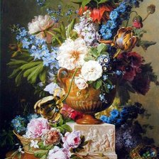 Схема вышивки «Цветочный натюрморт»