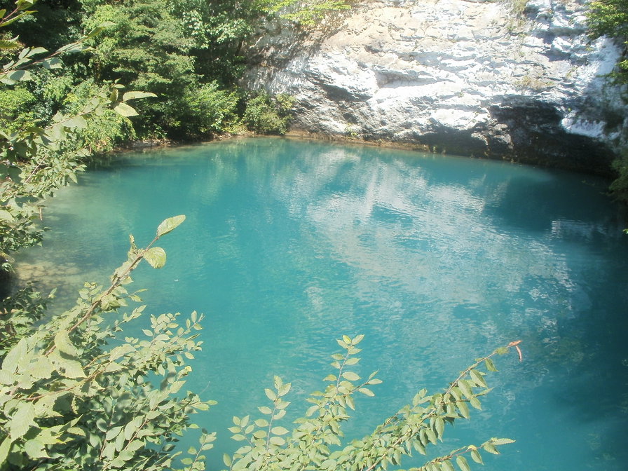 Голубое озеро - пейзаж, вода, озеро - оригинал