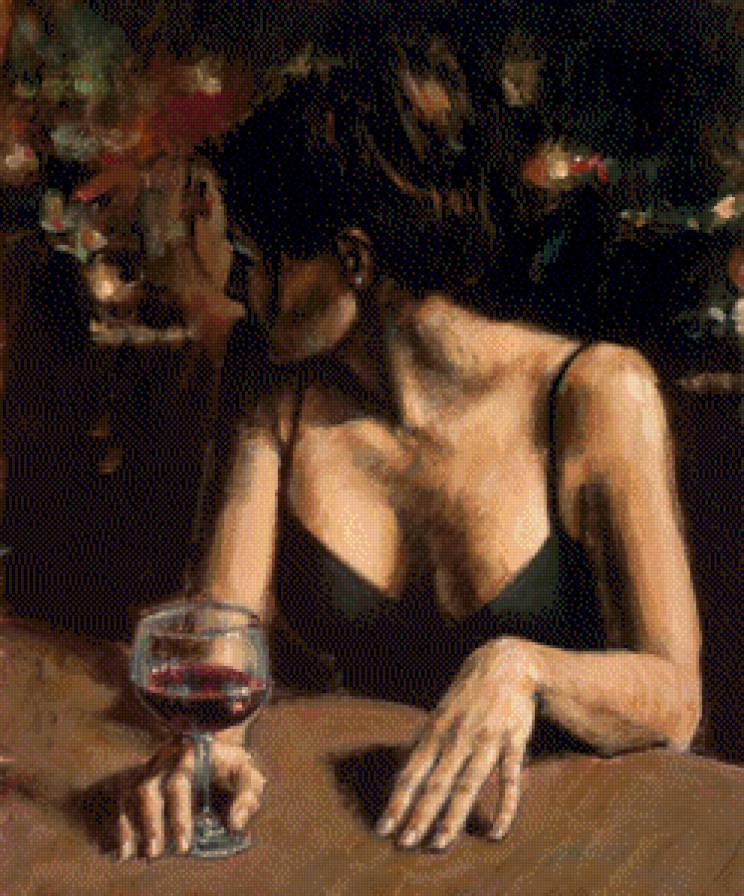 В ожидании.Фабиан Перез - женщины, живопись.фабиан перез - предпросмотр