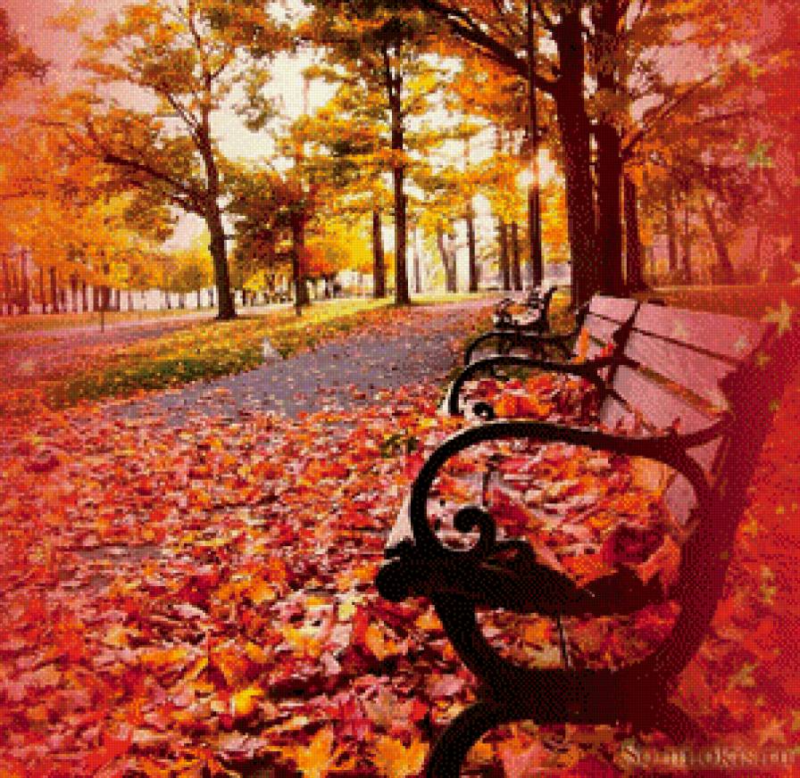 ОСЕНЬ В ПАРКЕ - пейзаж, осень - предпросмотр