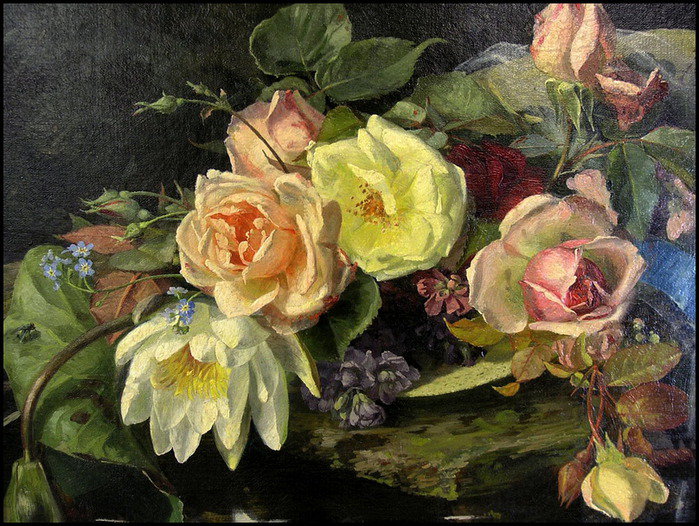 Klara Kruger - roze w malarstwie - оригинал