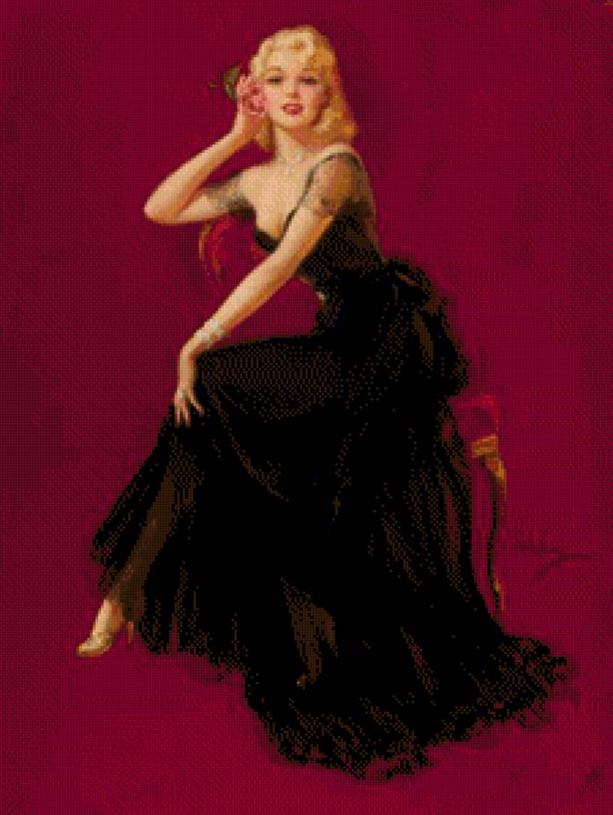 РЕТРО ДЕВУШКА - девушка, ретро - предпросмотр