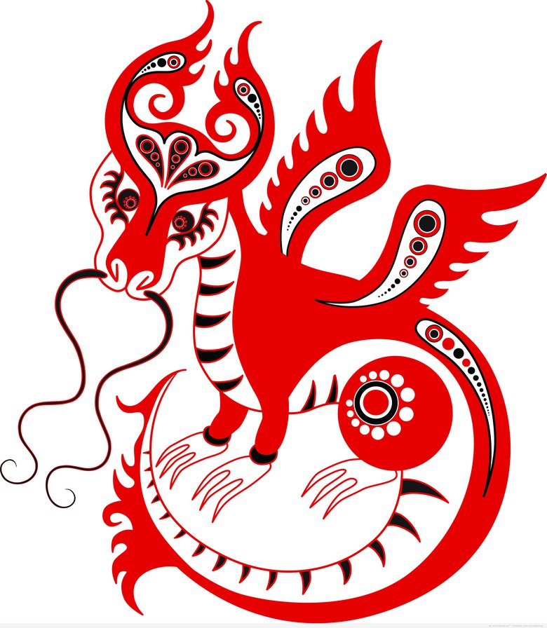 Китайский дракон - восток, фэн шуй, азия - оригинал