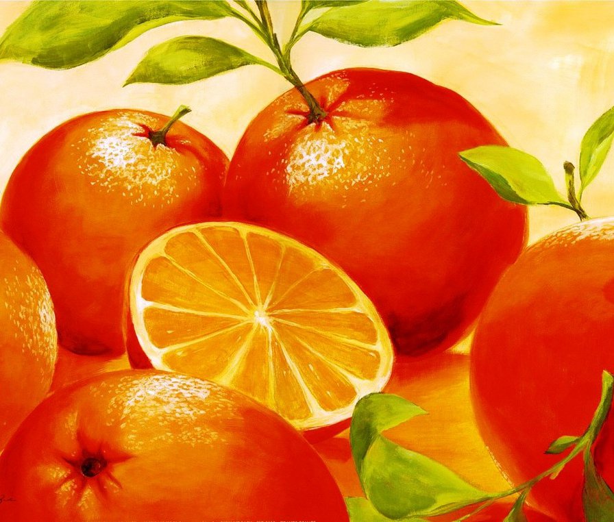 сочный апельсин - фрукты, кухня, ягоды, пано - оригинал