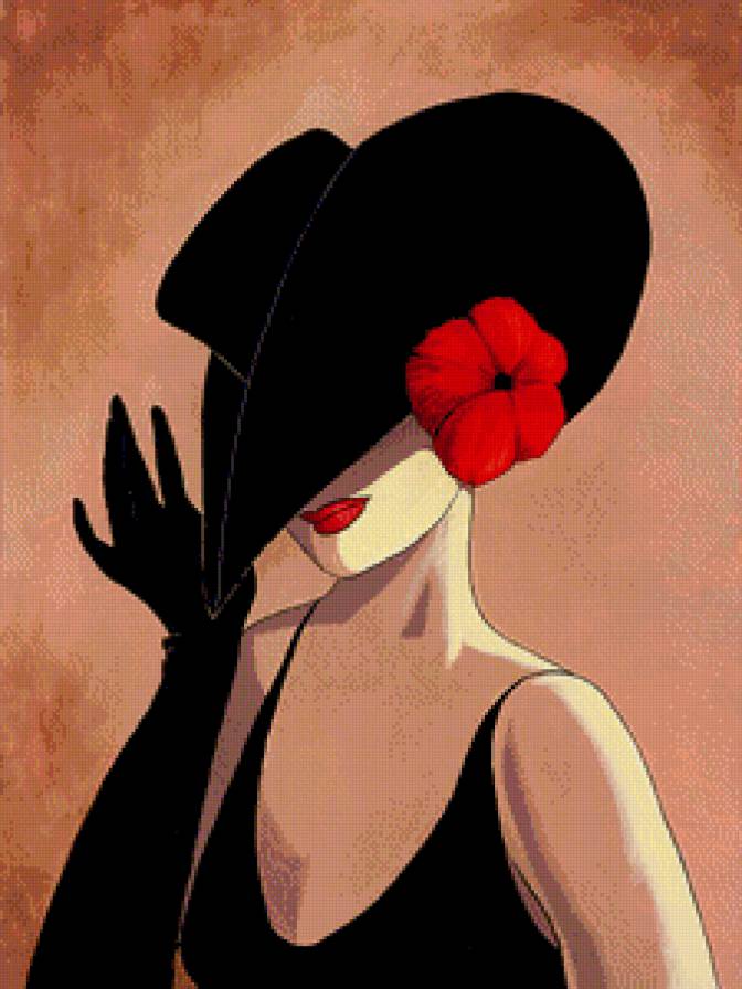 Красота женщины - шляпа, женщина - предпросмотр