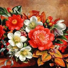 Схема вышивки «цветы»