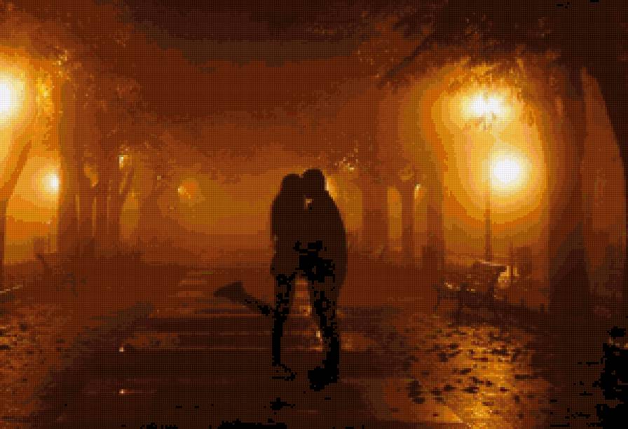 Влюбленные - поцелуй, пара, влюбленные - предпросмотр