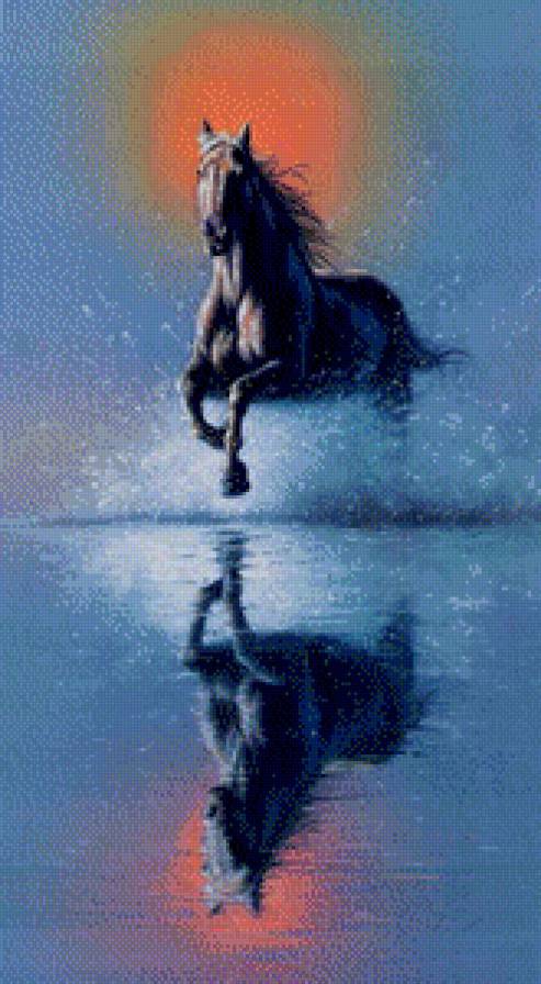 Лошадь.Джим Уоррен - лошади, джим уоррен, живопись - предпросмотр