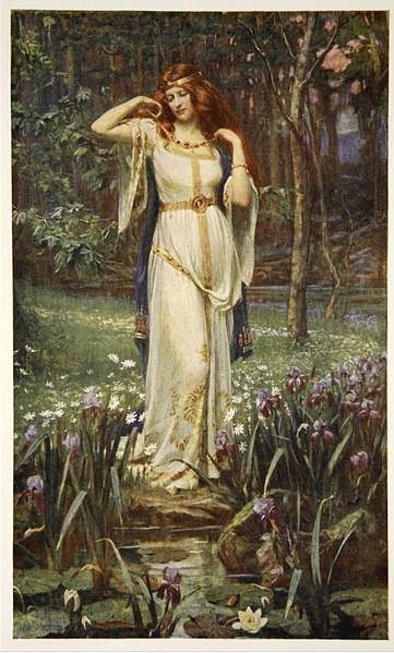 Ожерелье Брисингамен - девушка, скандинавия, пояс, помощь в родах, ожерелье, мифология - оригинал