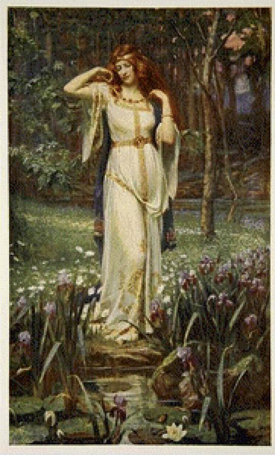 Ожерелье Брисингамен - помощь в родах, ожерелье, скандинавия, мифология, девушка, пояс - предпросмотр