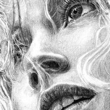 Схема вышивки «девушка  Мария Зельдис»