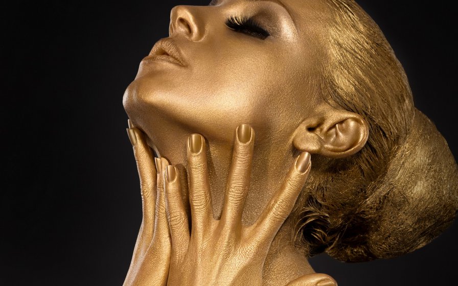 Женщина в золоте - портрет, золото, женщина - оригинал