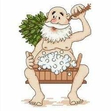 Схема вышивки «Банный день»