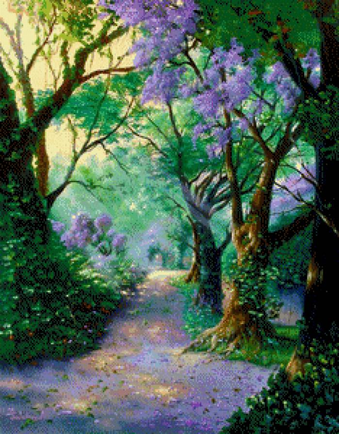 Лес.Джим Уоррен - джим уоррен, лес, живопись - предпросмотр