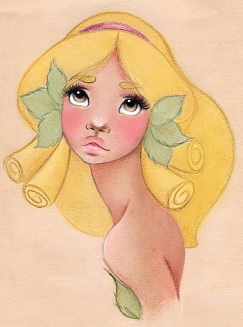 Нимфа - глаза, девушка - оригинал