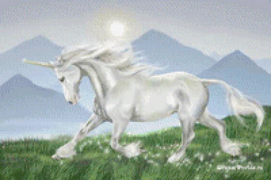 Единорог - лошади, фентези, единороги - предпросмотр