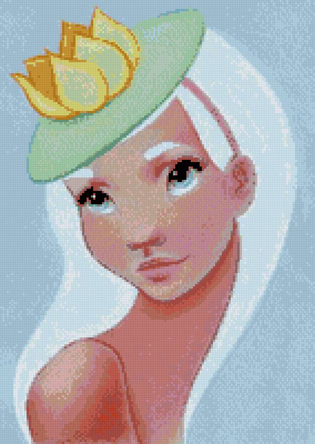 Белая лилия - девушка, цветок - предпросмотр