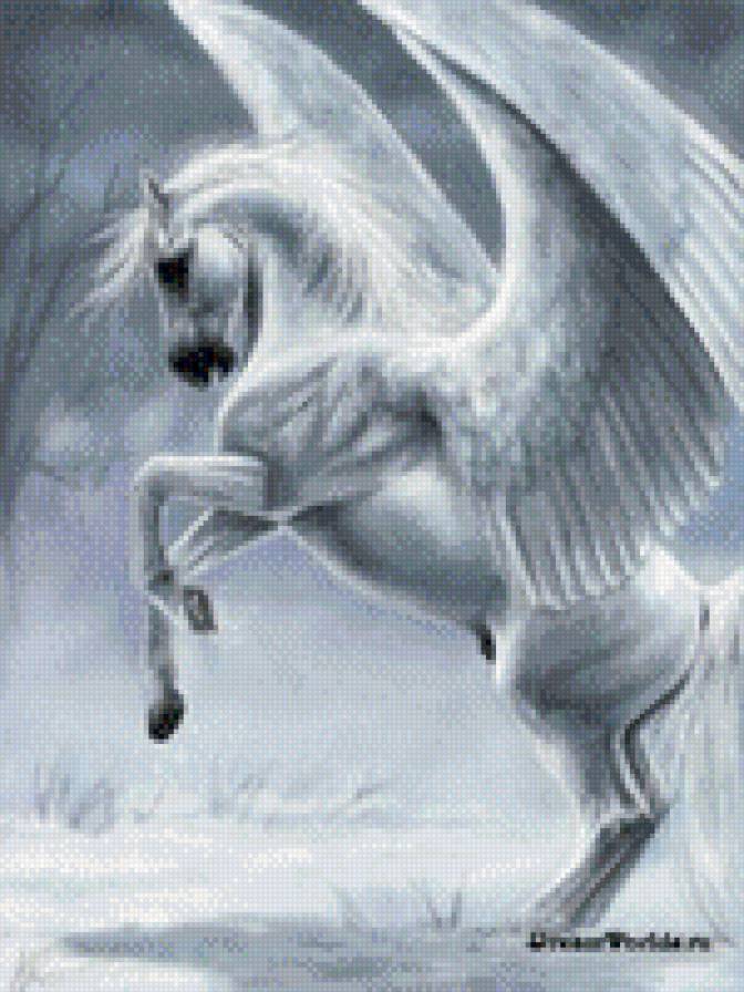 Единорог - единороги, фентези, лошади - предпросмотр