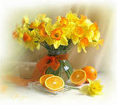 НАРЦИССЫ - цветы, ваза, лето, натюрморт - оригинал