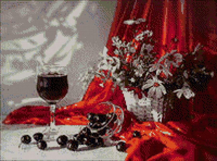 ЯГОДНЫЙ ВКУС - цветы, натюрморт, ягоды - предпросмотр