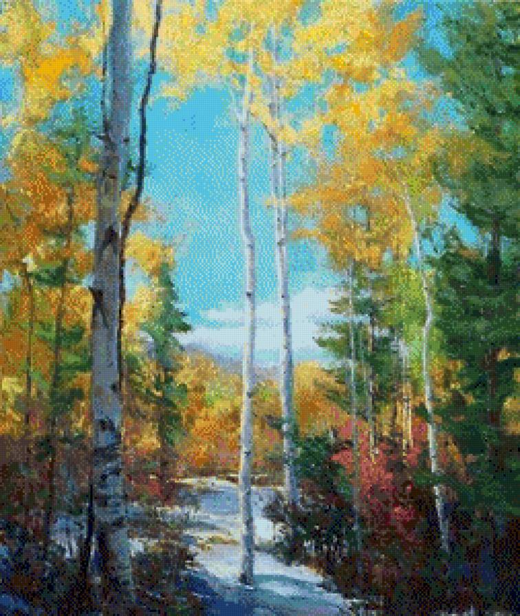 Мартовский день.Эрик Валлес - эрик валлес, природа, живопись - предпросмотр