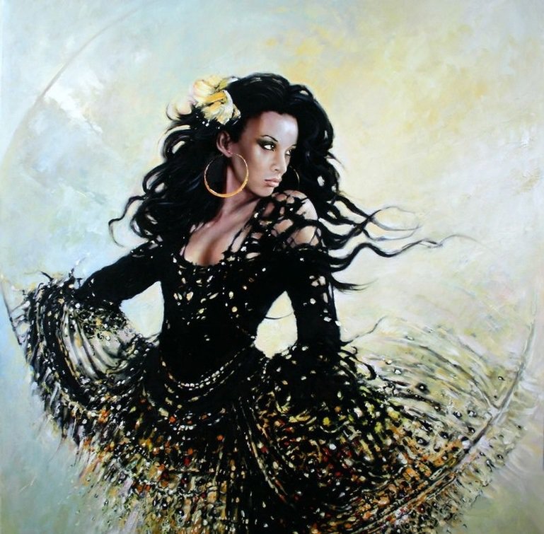 Красота женщины - цыганка, женщина - оригинал