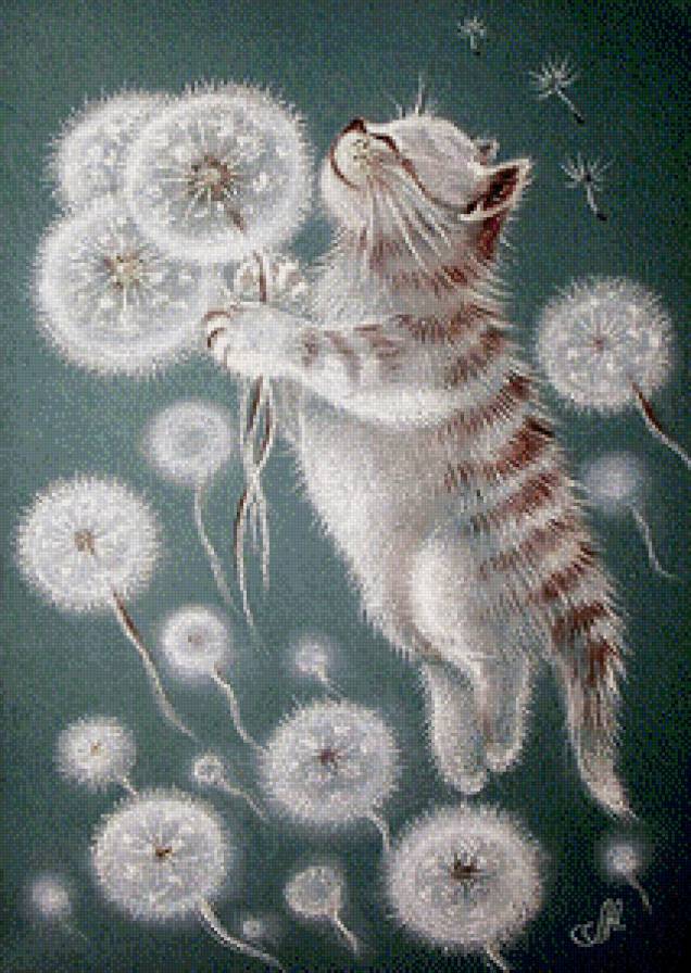 пушок - картина кошки - предпросмотр