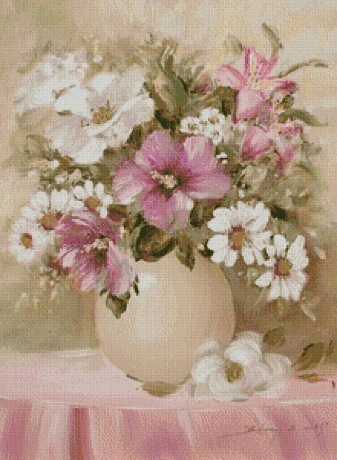 цветы в вазе - предпросмотр