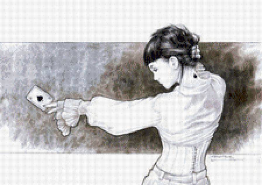 Саманта - фокус, карты, gray matter, игра, женщина - предпросмотр