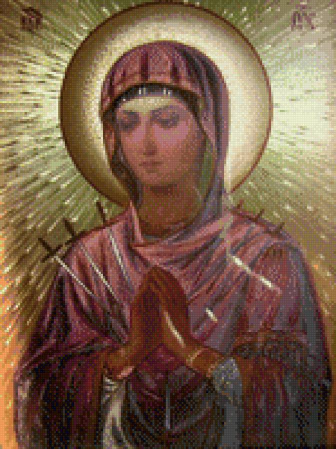 Семистрельная икона божьей матери - предпросмотр