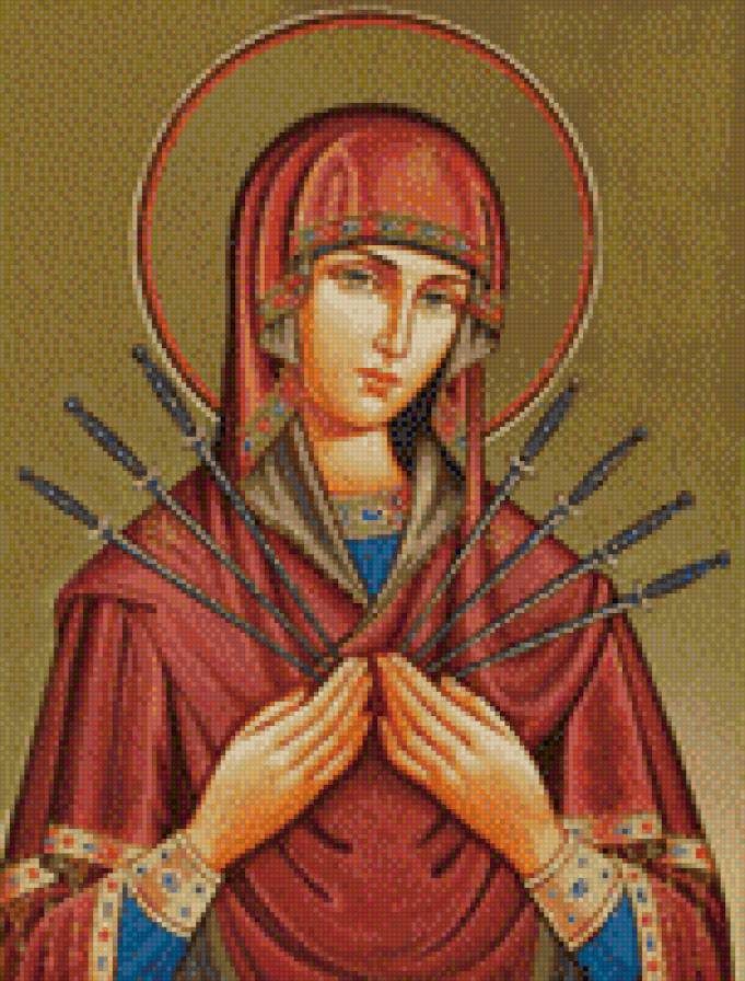 Семистрельная икона божьей матери - предпросмотр