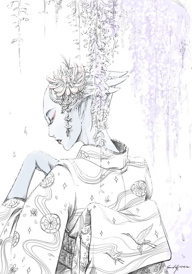 Азари - лиара, женщина, азари, игра, mass effect - оригинал